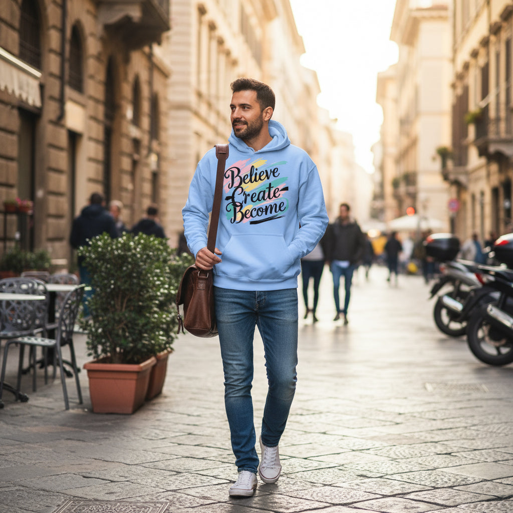 Believe. Create. Become. Unisex Hoodie