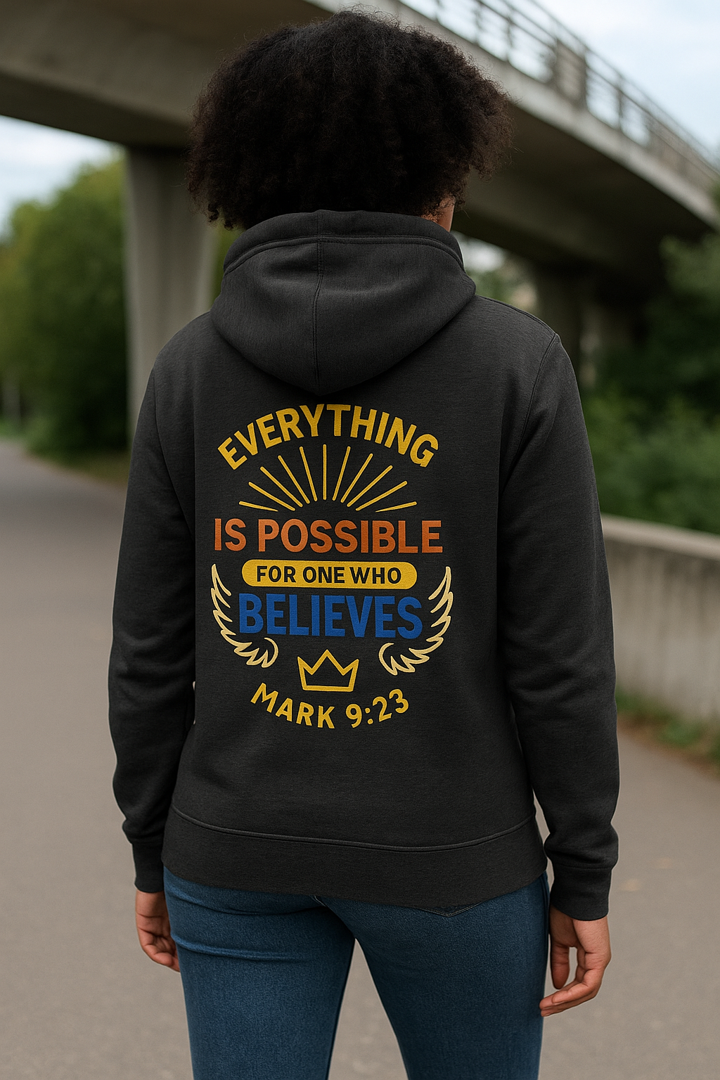 Mark 9:23 Organic Mid-weight Hoodie