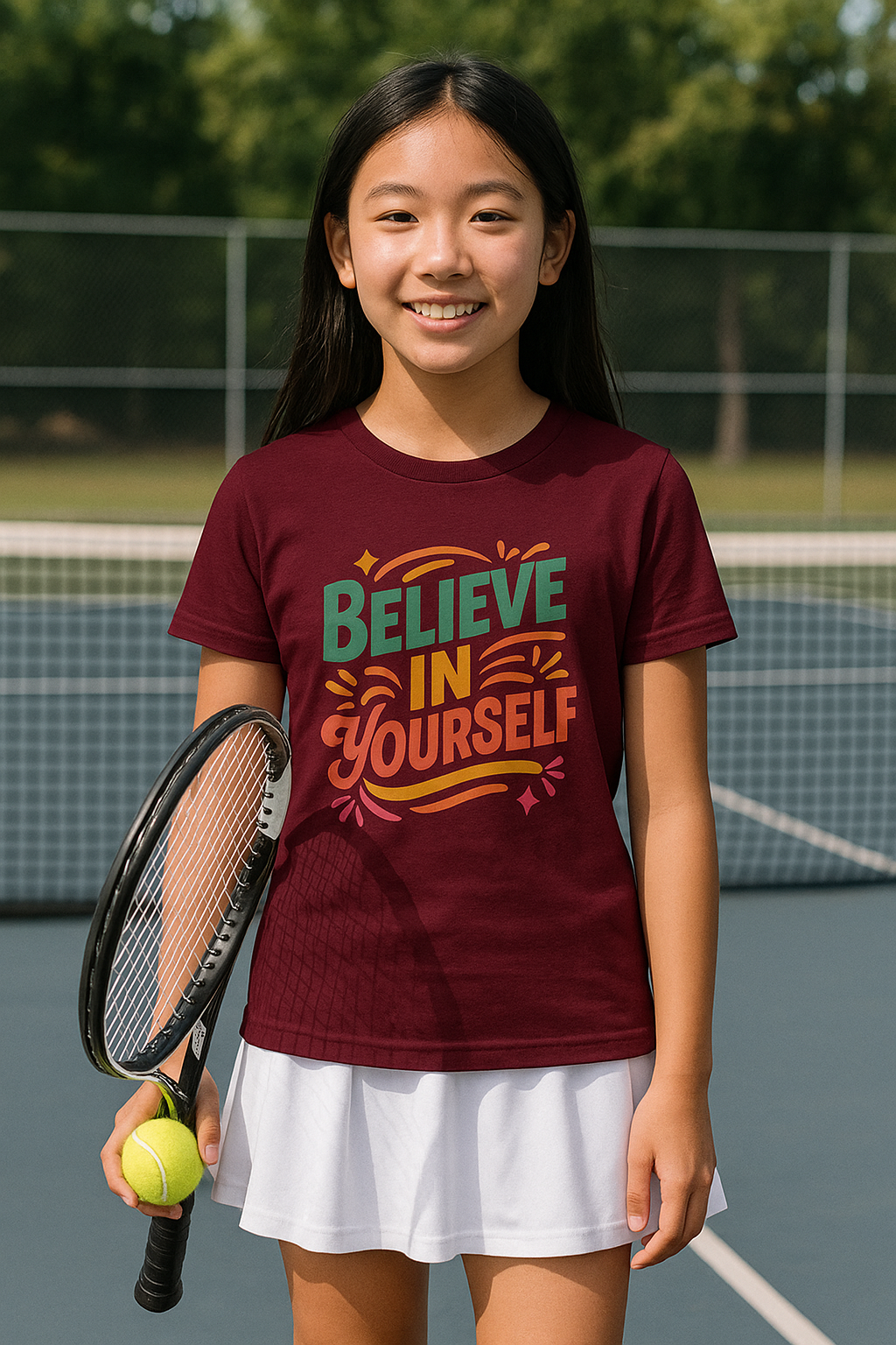 Believe in Yourself Kid's Inspirational T-Shirt