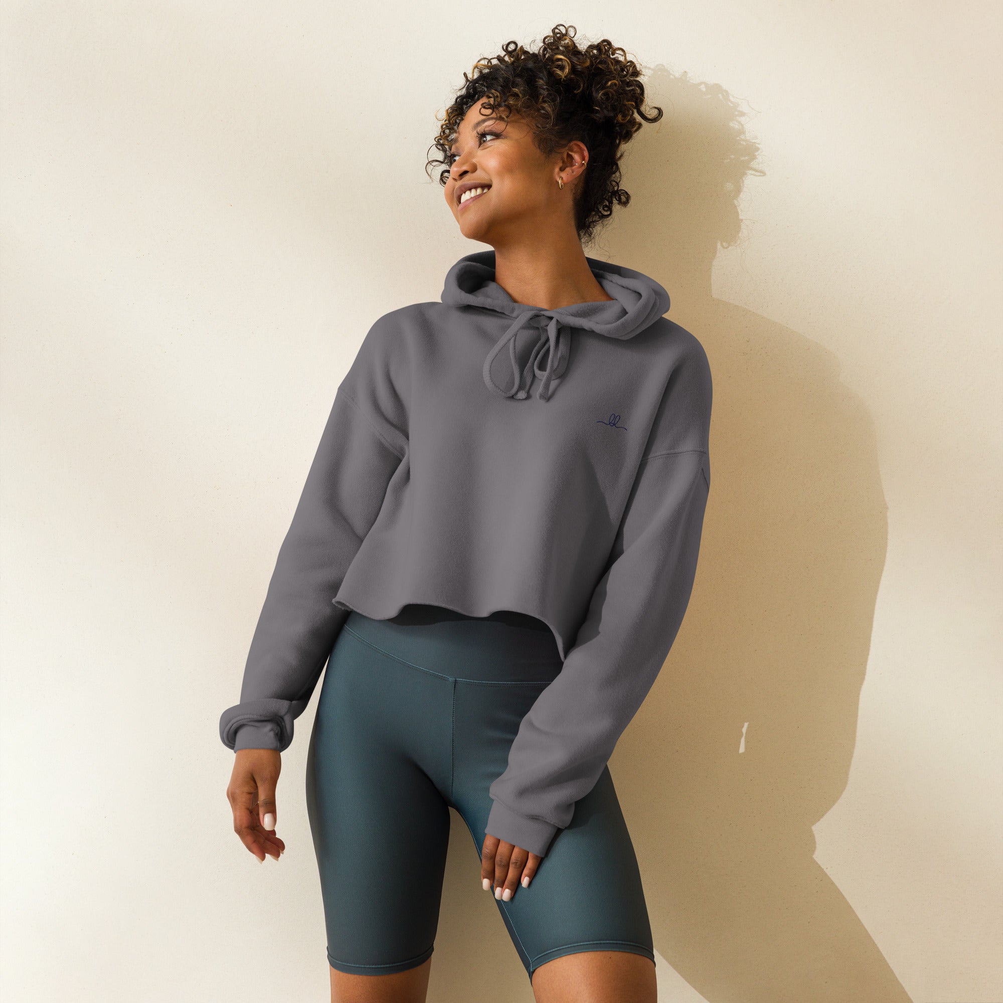 Brianna Lee Signature Crop Hoodie – Black