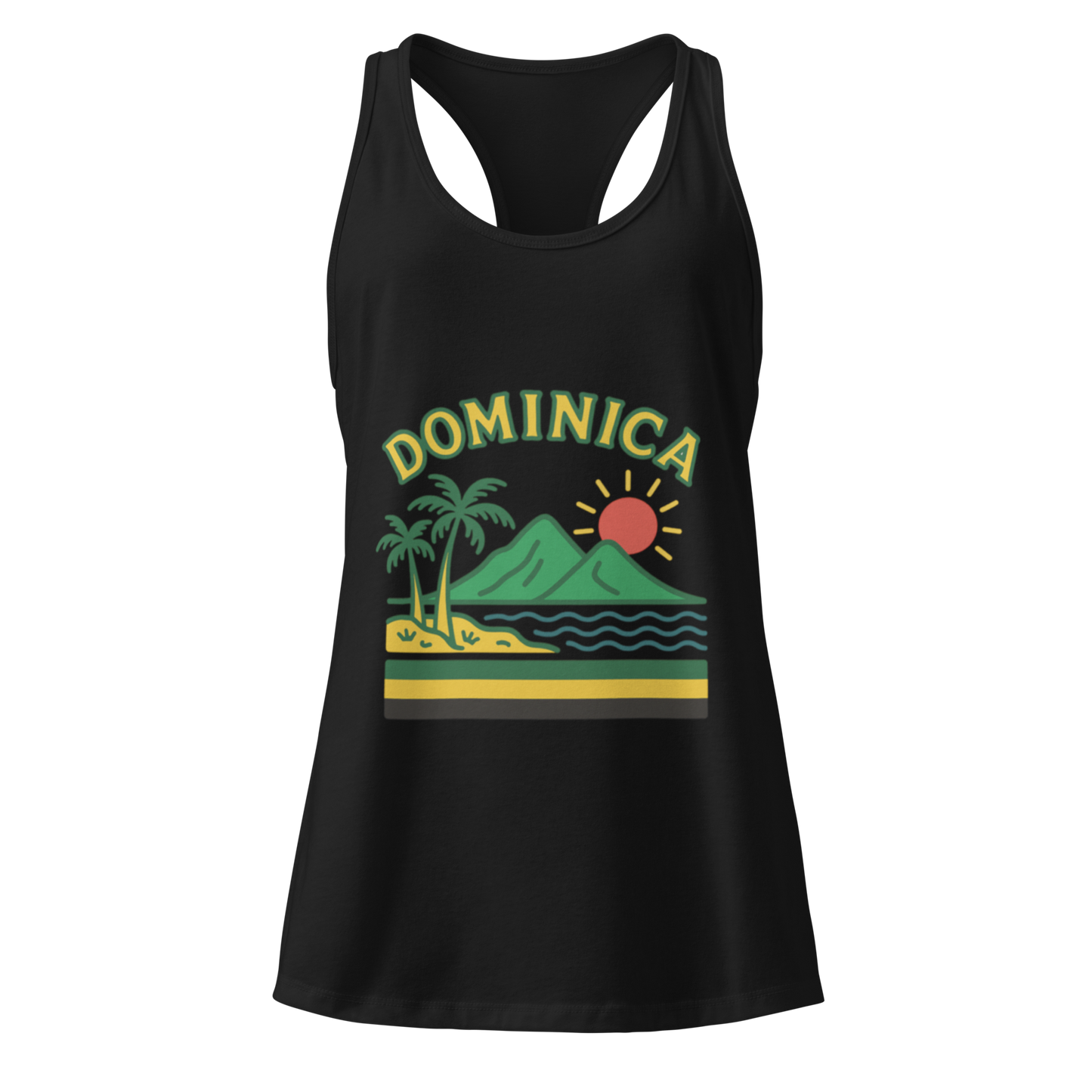 Dominica Women’s fitted racerback tank top