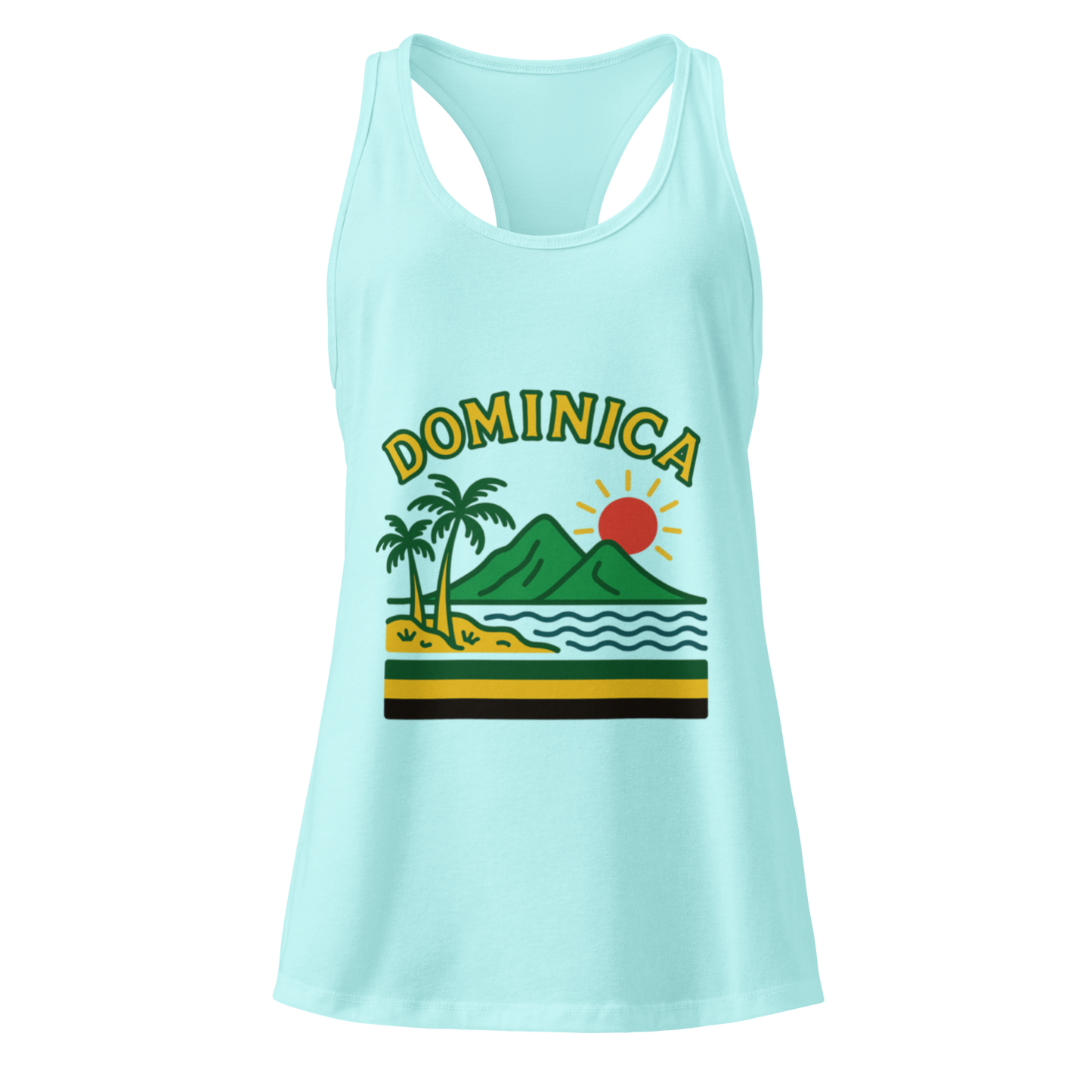 Dominica Women’s fitted racerback tank top