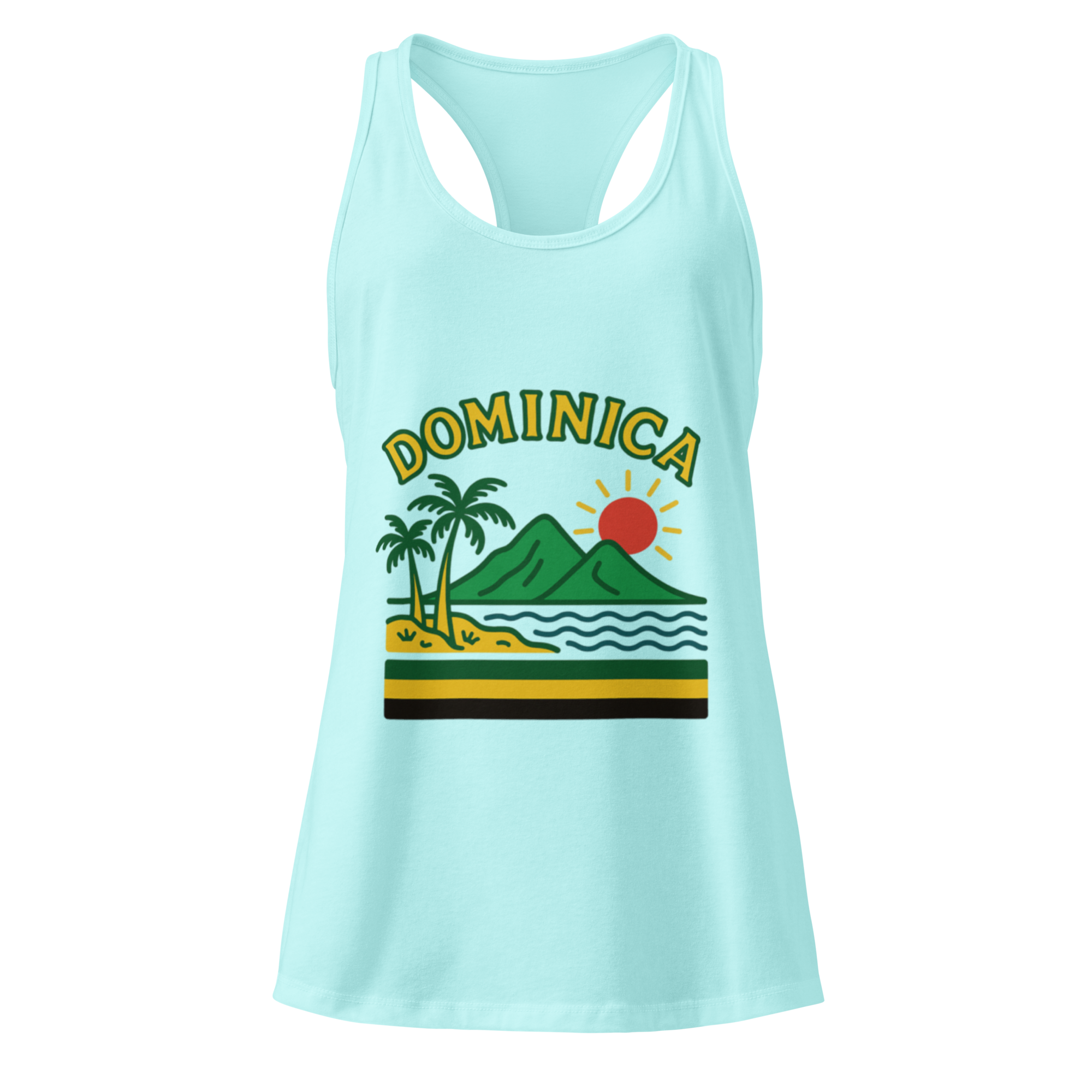 Dominica Women’s fitted racerback tank top