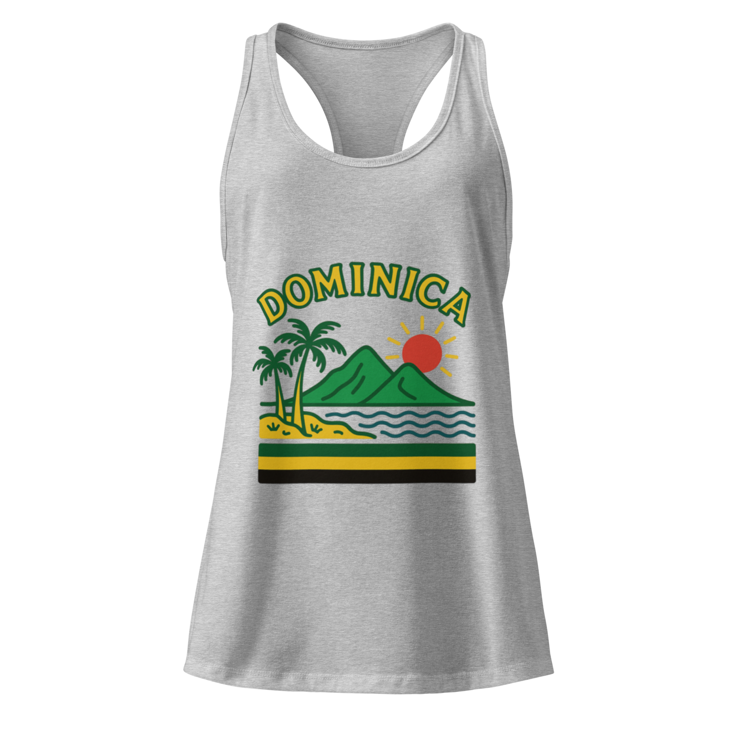 Dominica Women’s fitted racerback tank top