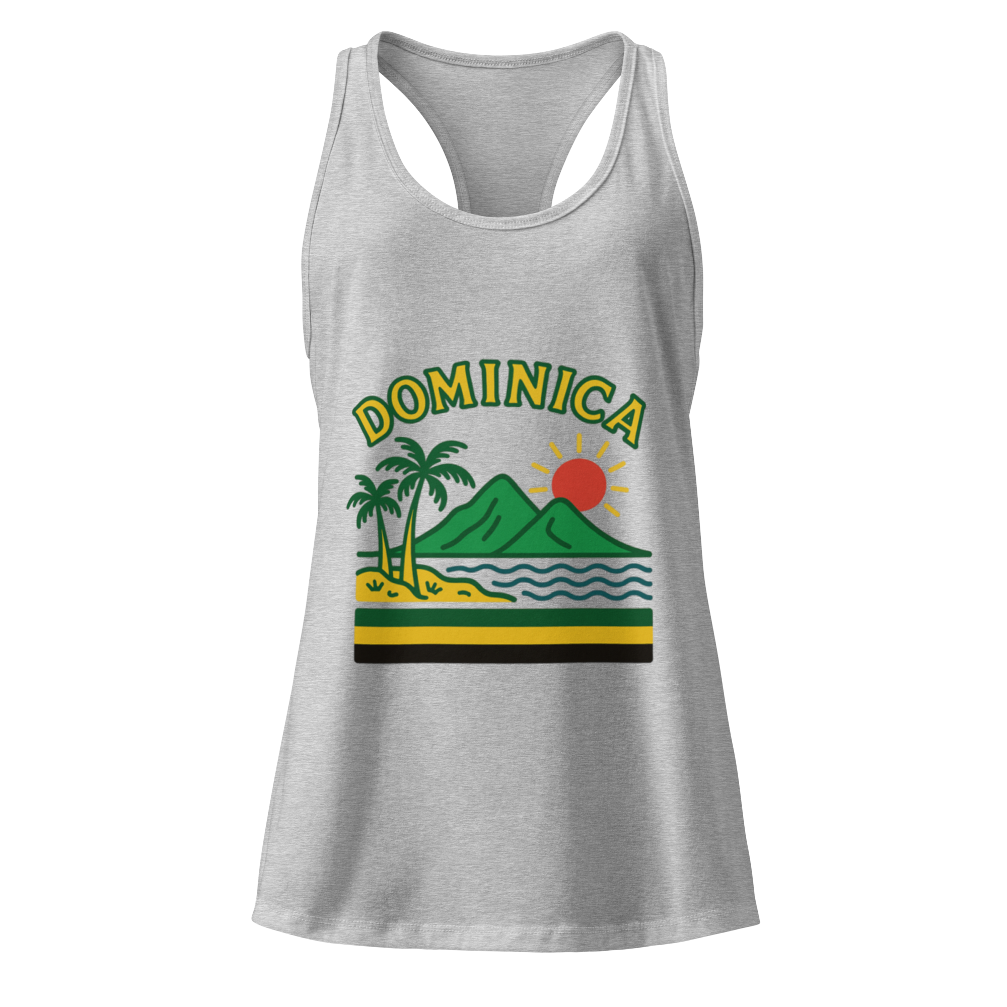 Dominica Women’s fitted racerback tank top