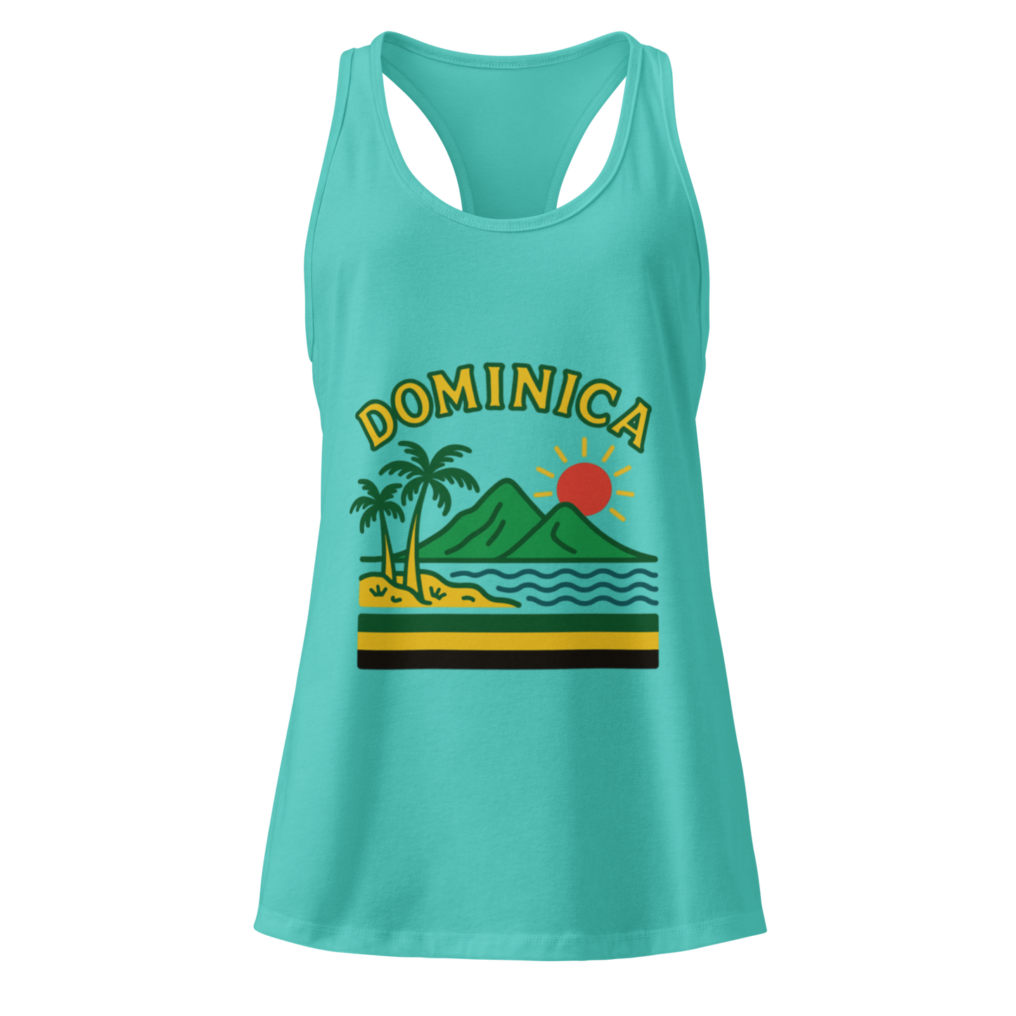 Dominica Women’s fitted racerback tank top
