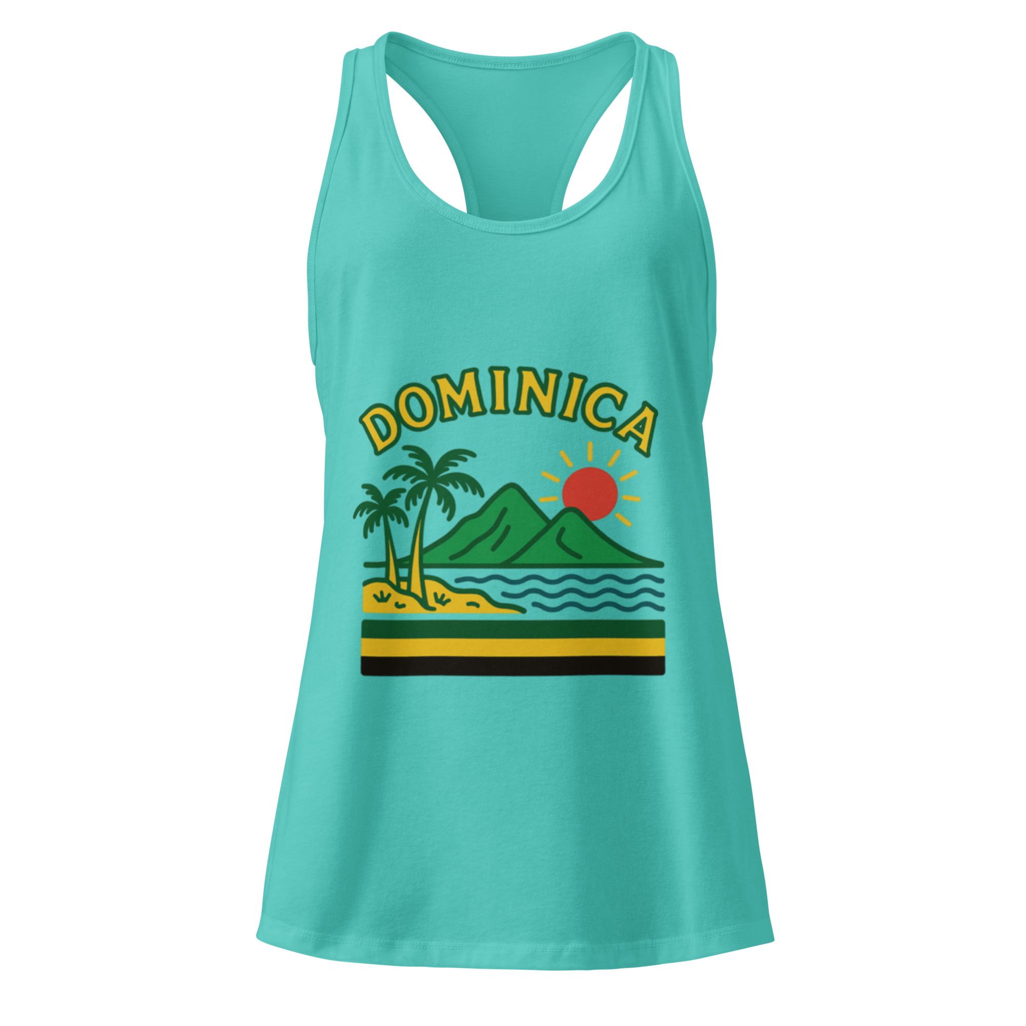 Dominica Women’s fitted racerback tank top
