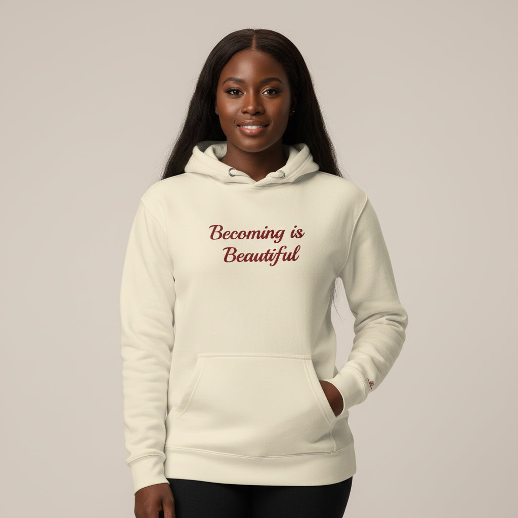 Becoming Is Beautiful™ Embroidered Hoodie