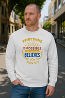 Everything is Possible Unisex Organic Raglan Sweatshirt