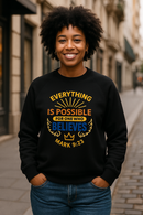 Everything is Possible Unisex Organic Raglan Sweatshirt