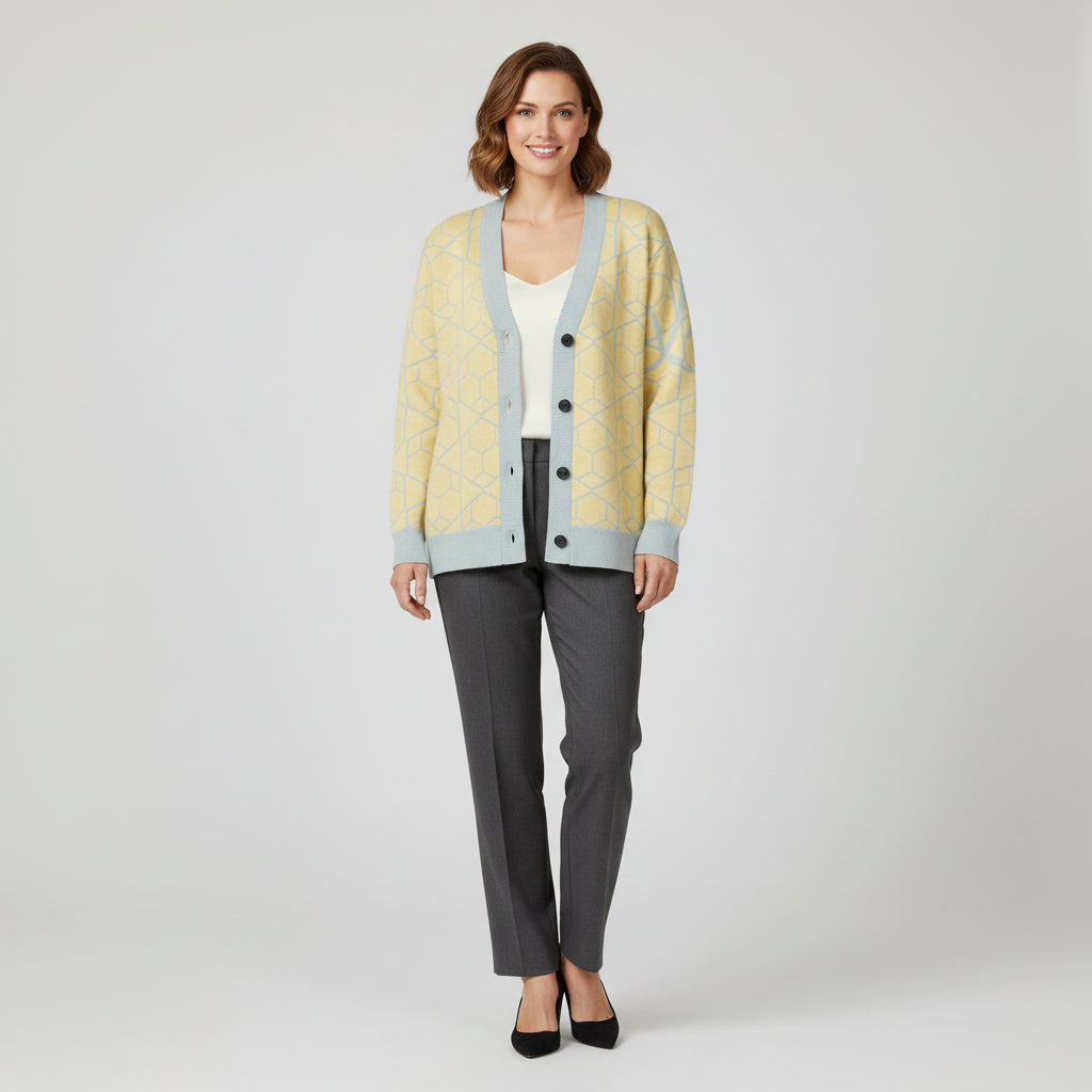 Limited Edit Skyline Jacquard Knit Cardigan