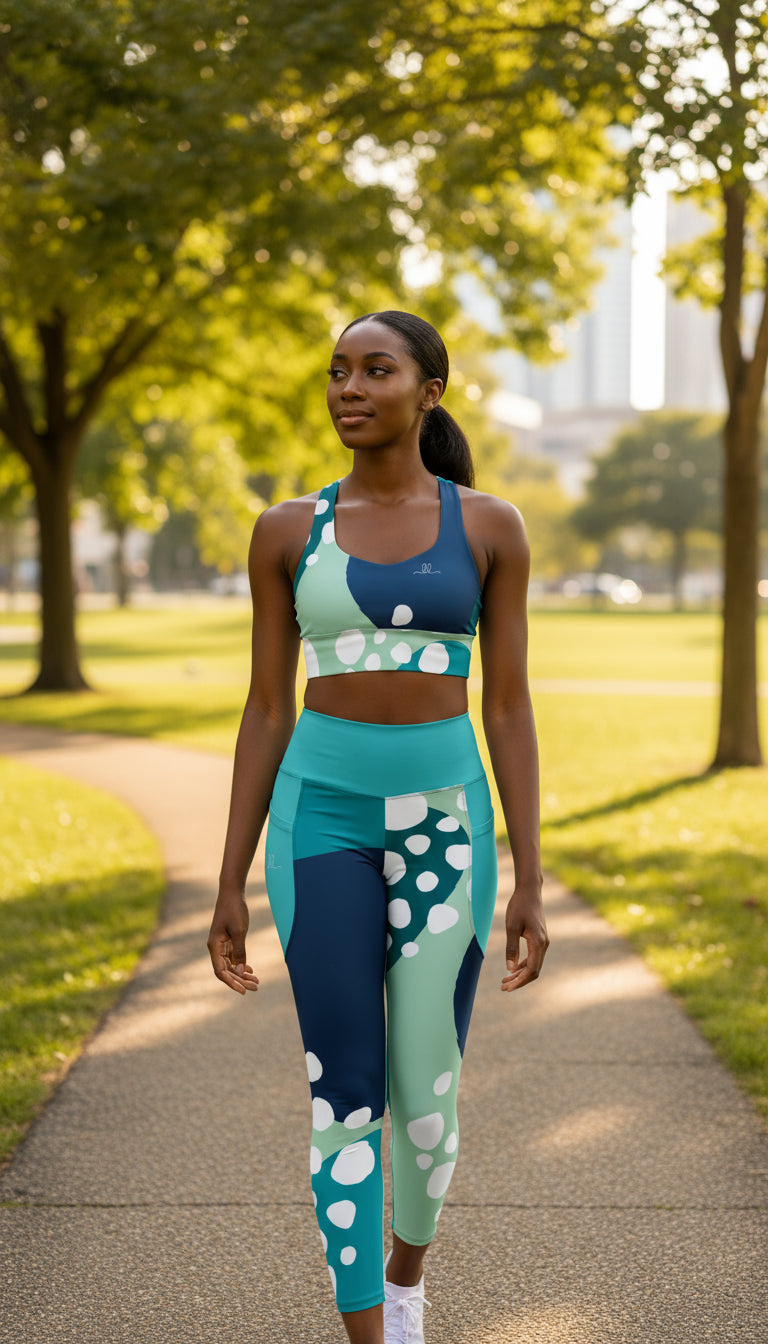 Ocean Motion Recycled Longline Sports Bra
