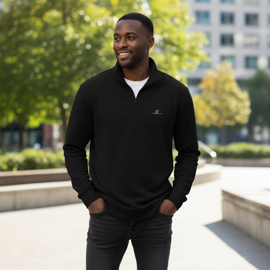 Cozy Fleece Quarter-Zip Pullover. – Brianna Lee