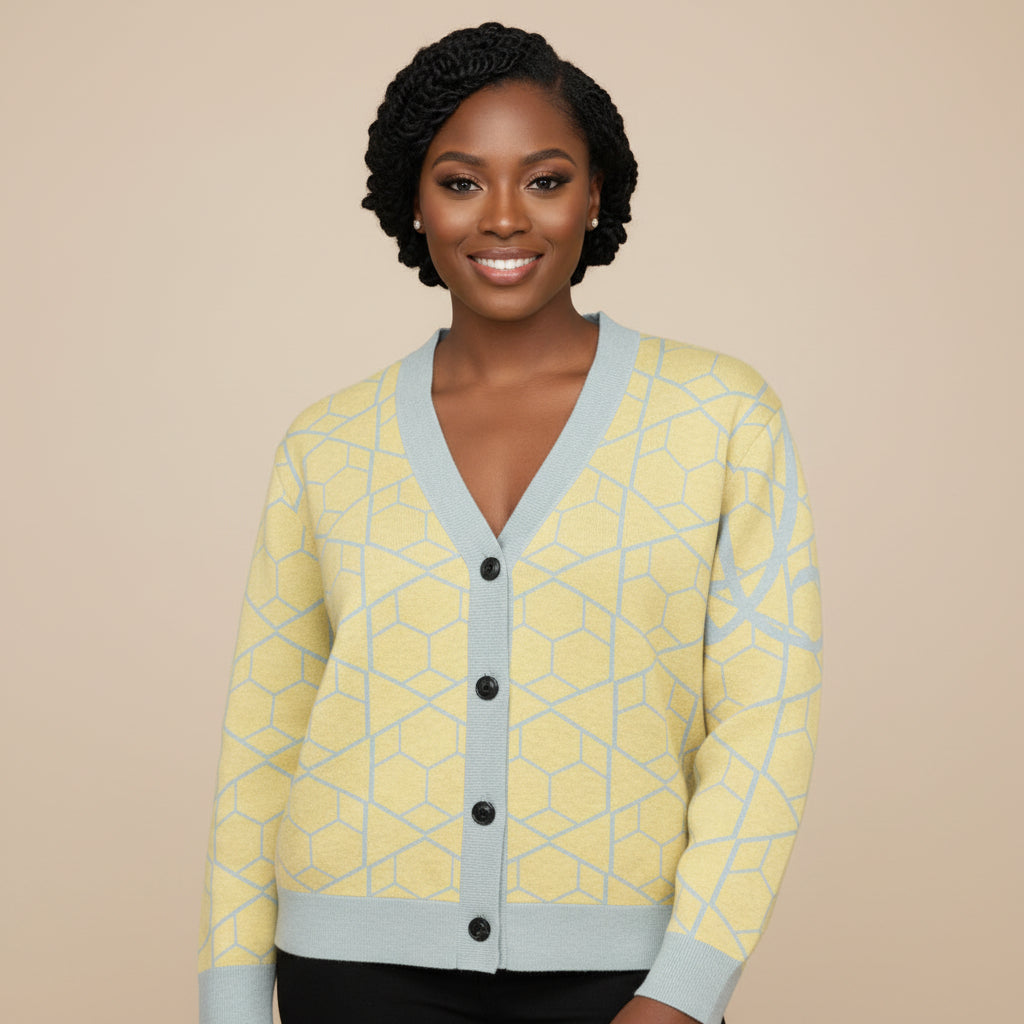 Limited Edit Skyline Jacquard Knit Cardigan