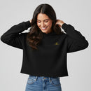 Brianna Lee Signature Crop Hoodie - Gold