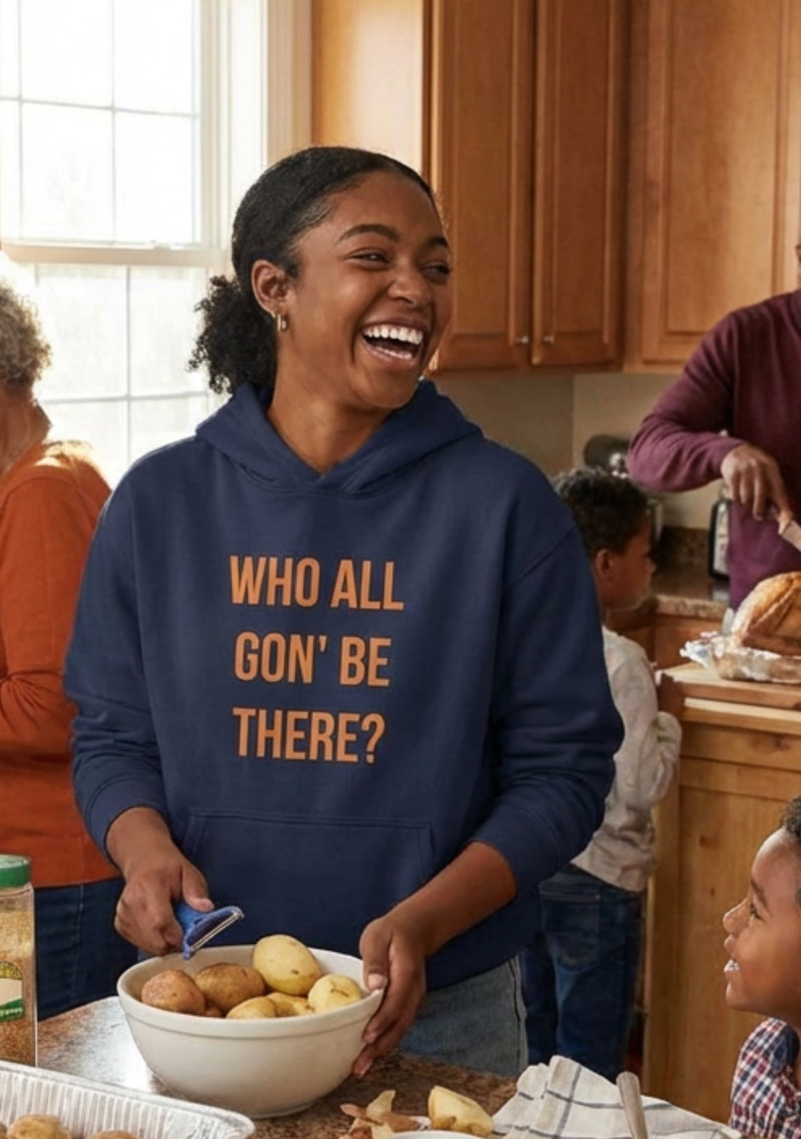 Who All Gon' Be There Heavyweight Hoodie