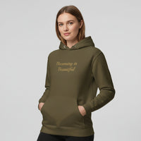 Becoming Is Beautiful™ Embroidered Olive