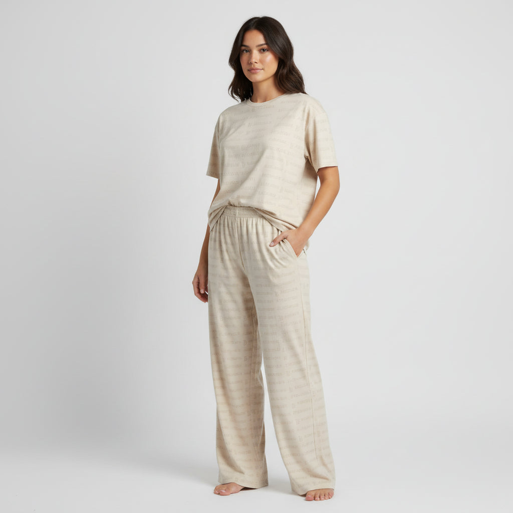 Mindset Pattern Luxe Wide-Leg Lounge Pants | Effortless Comfort & Elevated Style – Brianna Lee