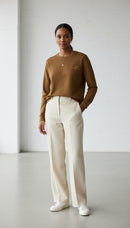 The Brianna Lee Luxe Crewneck Sweater – Mocha Edition