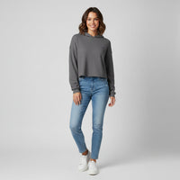 Brianna Lee Signature Crop Hoodie – Gray