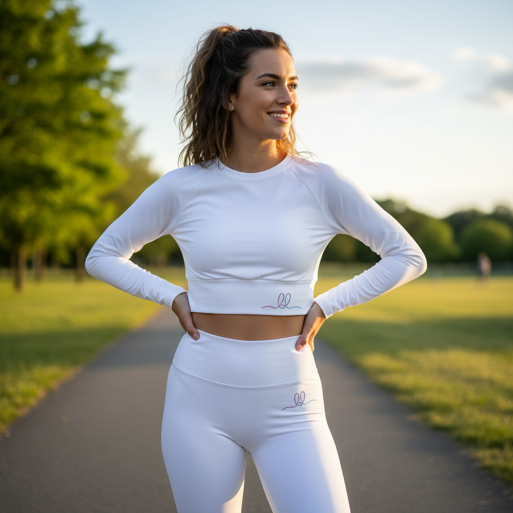 Signature Long-Sleeve Performance Crop Top