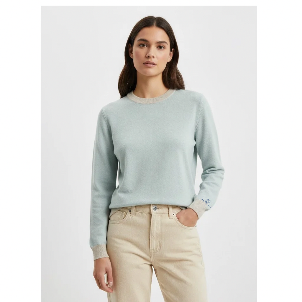 Mist & Bone Soft Knit Crew-Neck Sweate