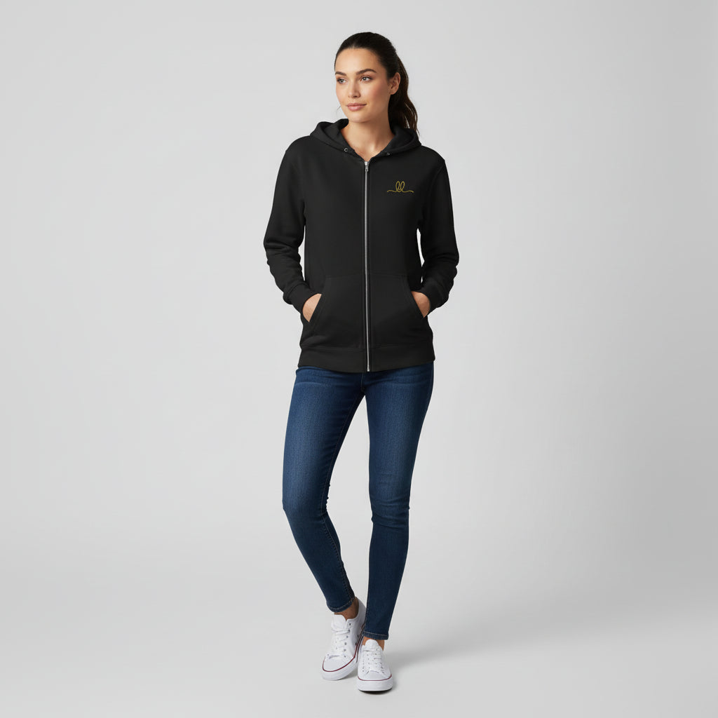 The Essential Zip Hoodie - Noir Edit