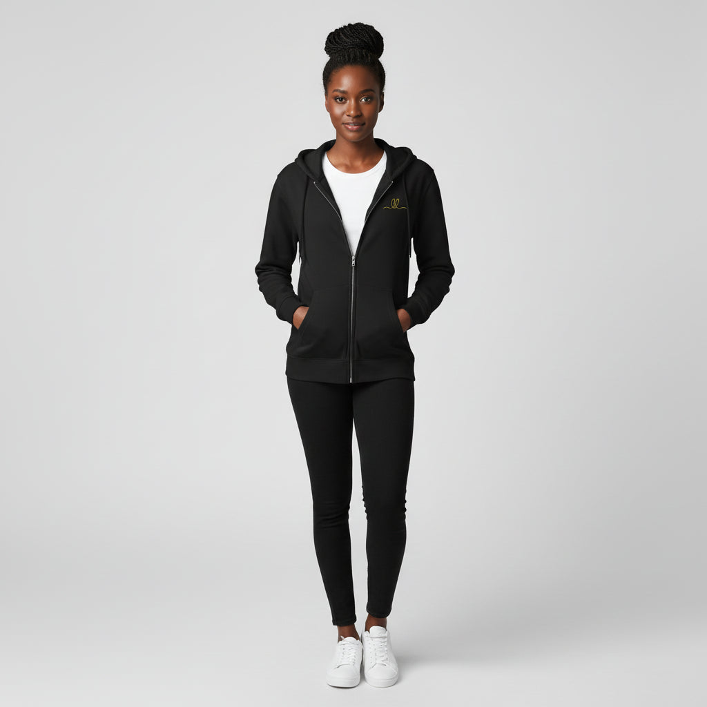 The Essential Zip Hoodie - Noir Edit