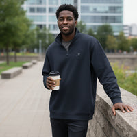 Cozy Fleece Quarter-Zip Pullover.