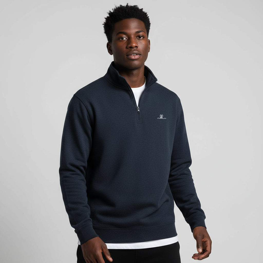 Cozy Fleece Quarter-Zip Pullover.