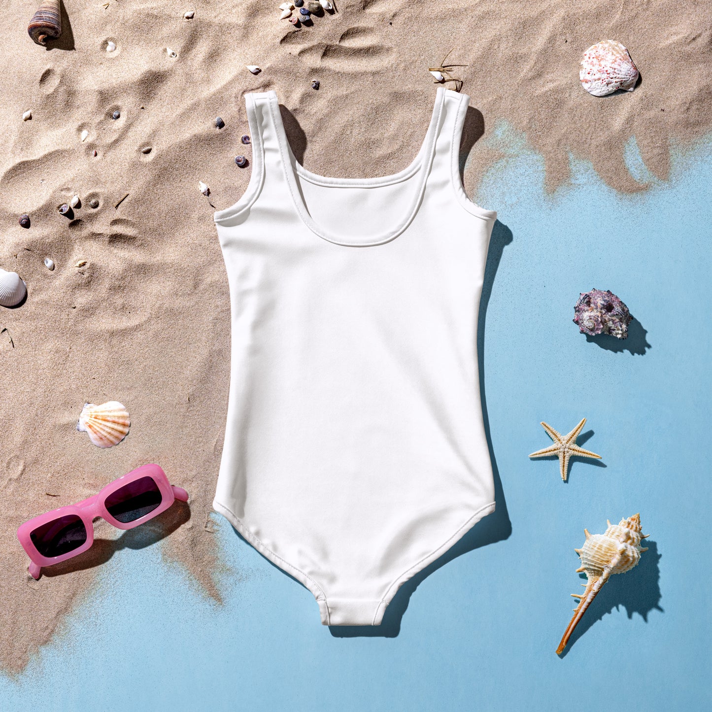 Made With Love All-Over Print Kids Swimsuit