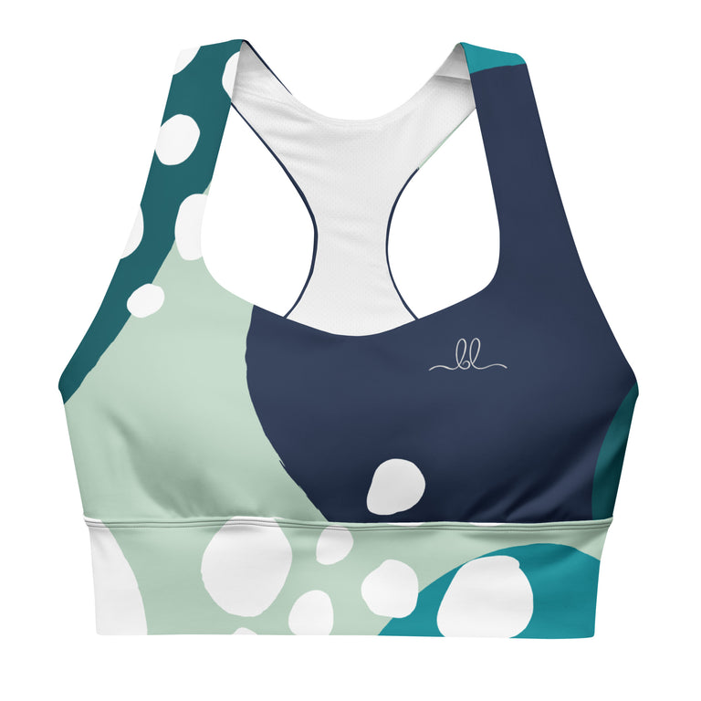 Ocean Motion Recycled Longline Sports Bra