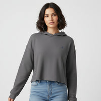 Brianna Lee Signature Crop Hoodie – Gray