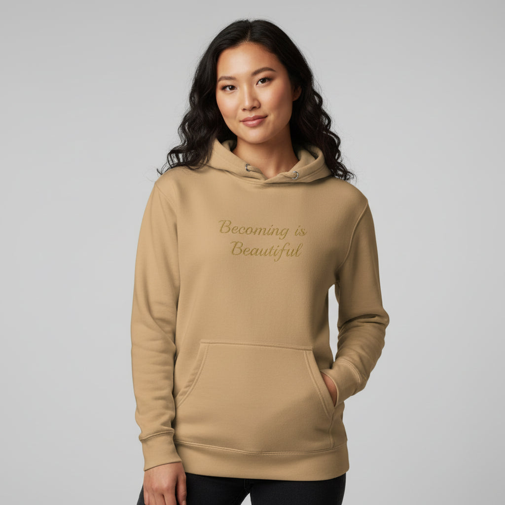 Becoming Is Beautiful™ Embroidered Old Gold