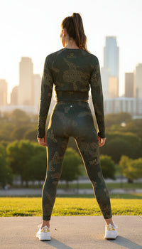 Brianna Lee High-Waisted Camo Yoga Leggings