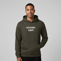 Intentional. Always. Oversized Premium Fleece Hoodie