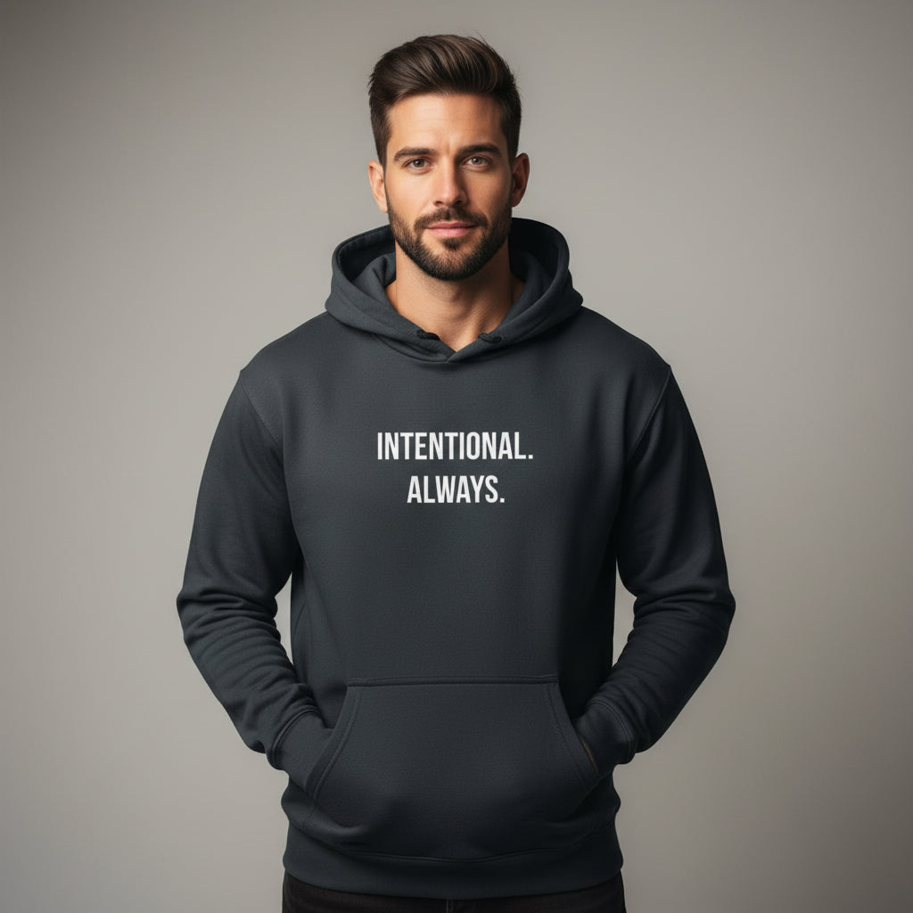 Intentional. Always. Oversized Premium Fleece Hoodie