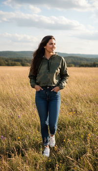 Camo Cropped Windbreaker
