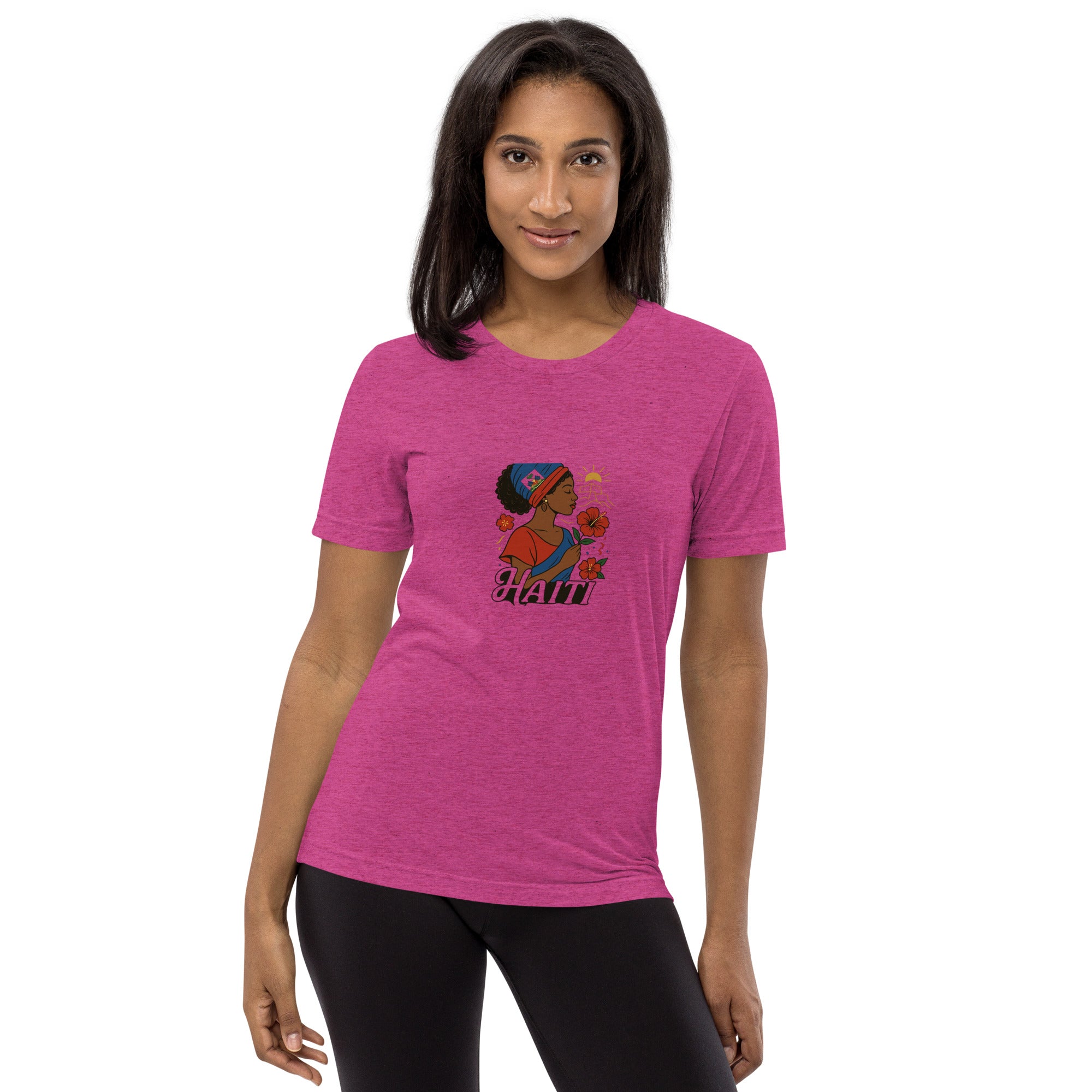 Fleur d’Ayiti Short sleeve t-shirt