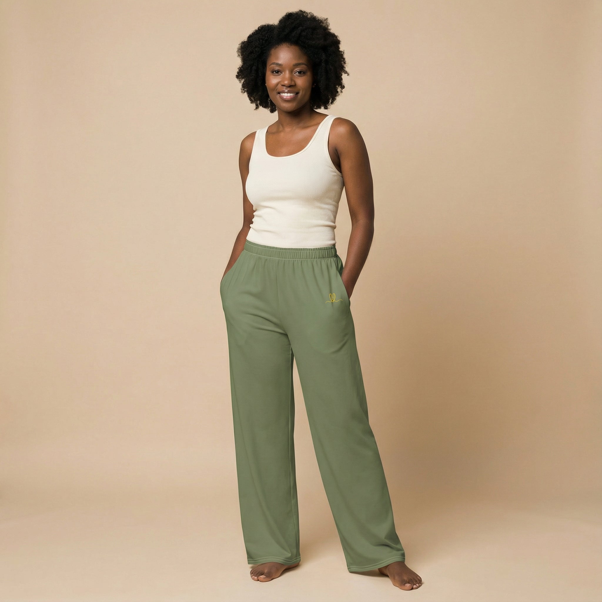 Signature Wide-Leg Lounge Pants