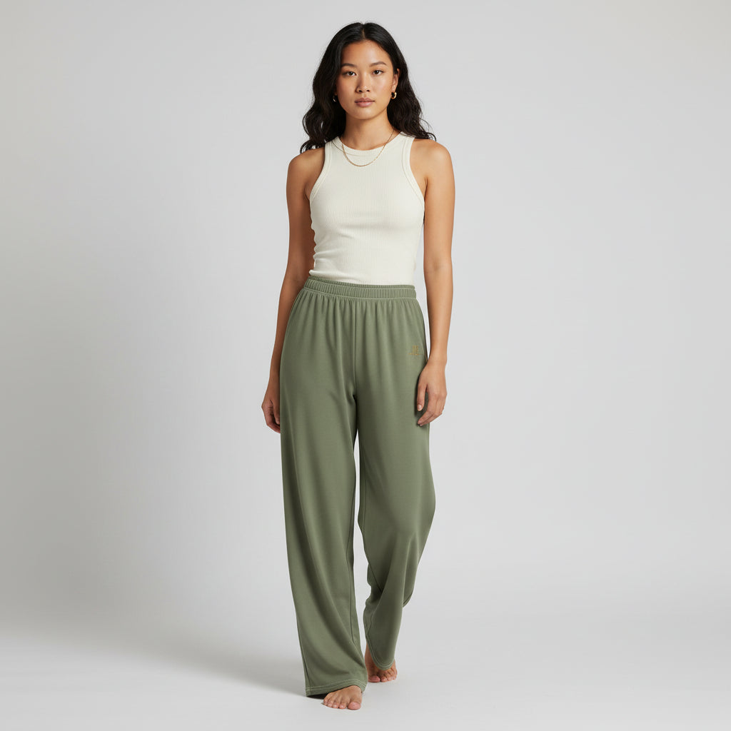 Signature Wide-Leg Lounge Pants