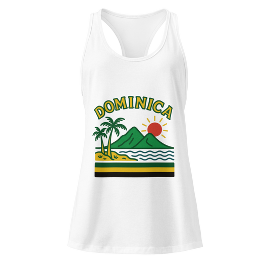 Dominica Women’s fitted racerback tank top