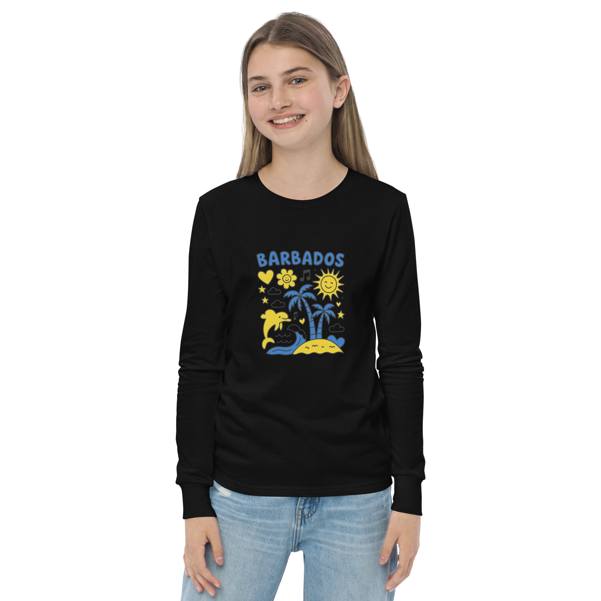 Bajan Kids Long Sleeve Tee