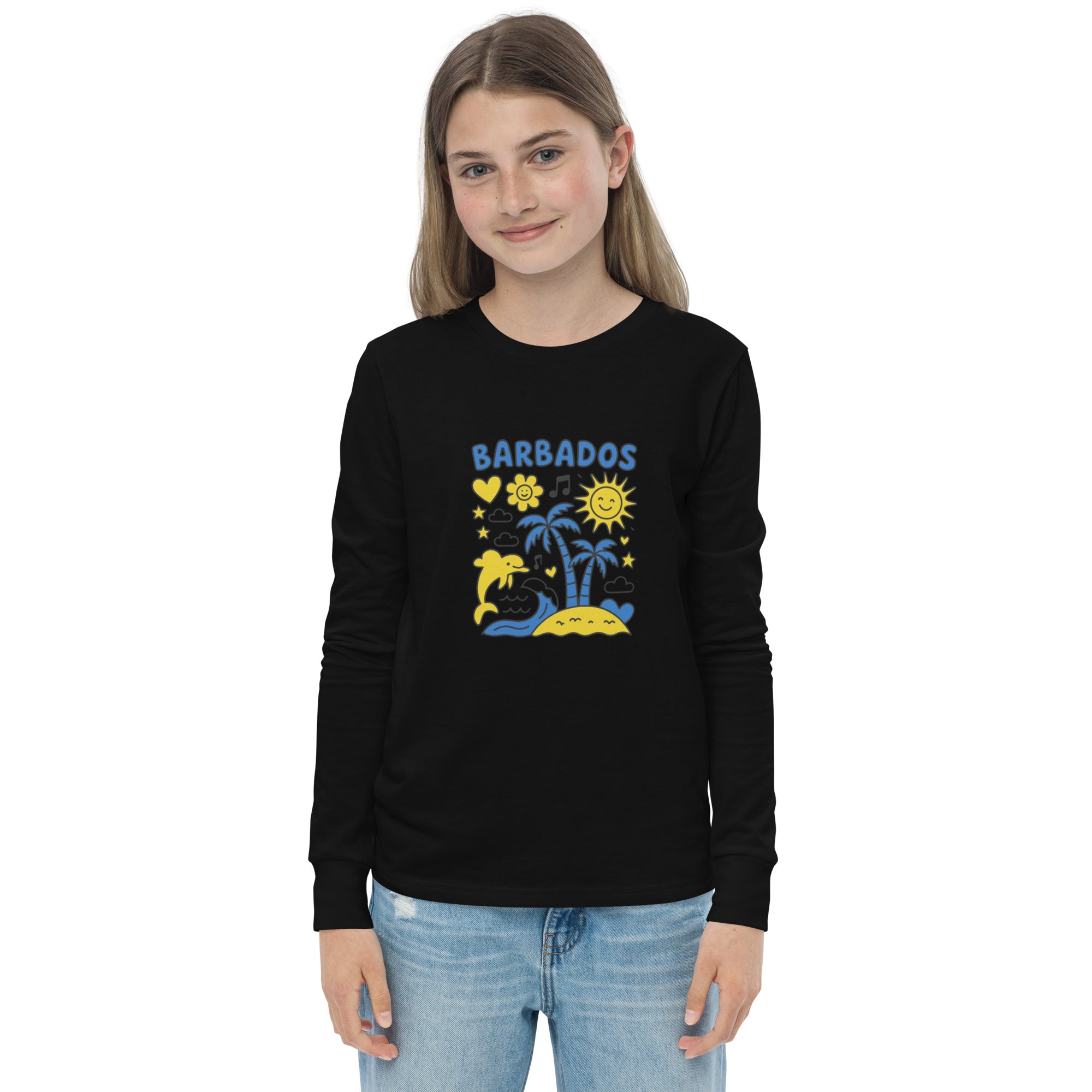 Bajan Kids Long Sleeve Tee