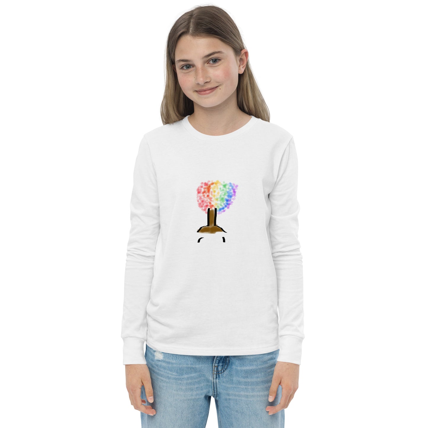 Rainbow Tree - Youth long sleeve tee