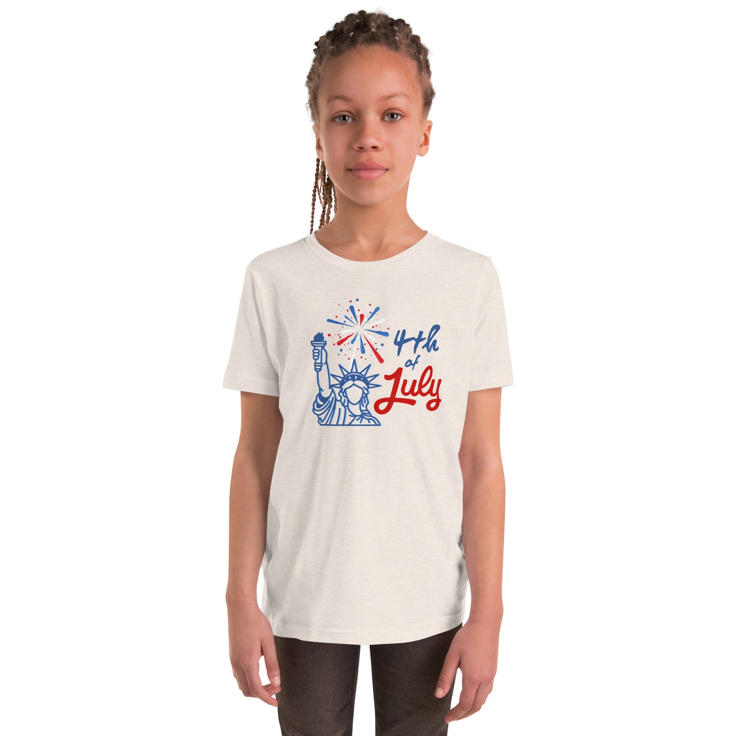 4th of July Youth Short Sleeve T-Shirt