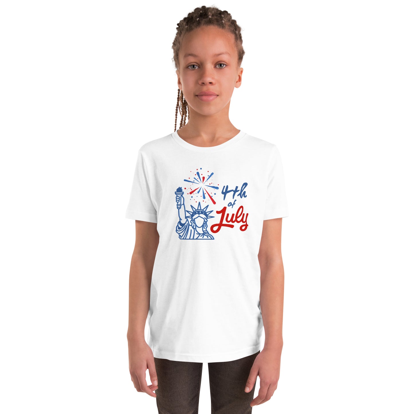 4th of July Youth Short Sleeve T-Shirt